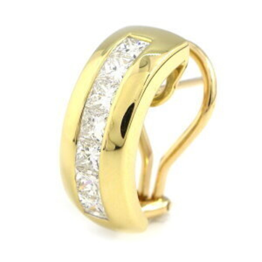 Tiffany Co Princess Diamond Earrings Yellow Gold Earring